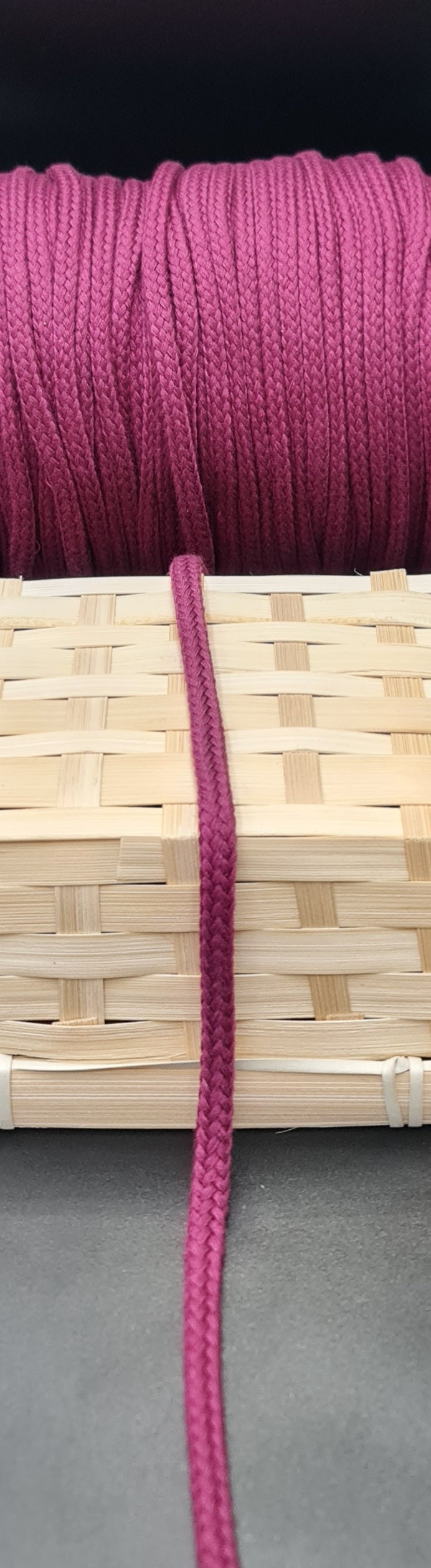 Draw Cord (Tubular) (GRAPE) (8mm) (SOLD PER METER)